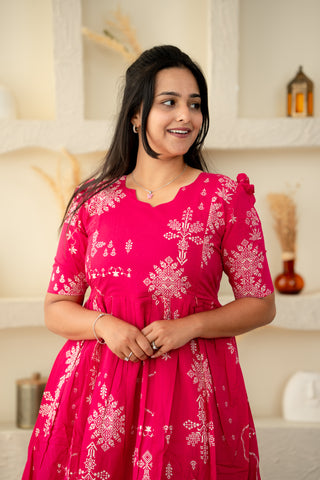 KOLLAM | MATERNITY COTTON MAXI ANKLE LENGTH