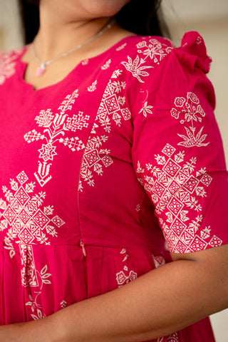 KOLLAM | MATERNITY COTTON MAXI ANKLE LENGTH