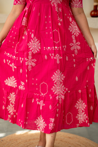 KOLLAM | MATERNITY COTTON MAXI ANKLE LENGTH