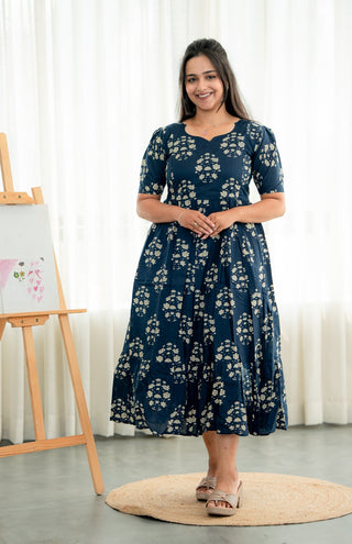 BHUTTA FLOWERS | MATERNITY COTTON MAXI ANKLE LENGTH