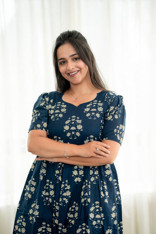 BHUTTA FLOWERS | MATERNITY COTTON MAXI ANKLE LENGTH
