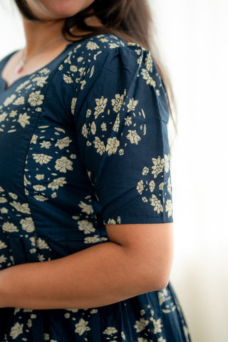 BHUTTA FLOWERS | MATERNITY COTTON MAXI ANKLE LENGTH