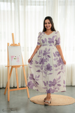 MISTY LOVE | MATERNITY COTTON MAXI FULL LENGTH