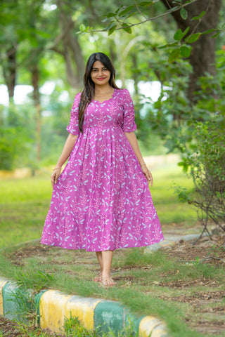 CLUSTER FLORA | MATERNITY MAXI ANKLE LENGTH