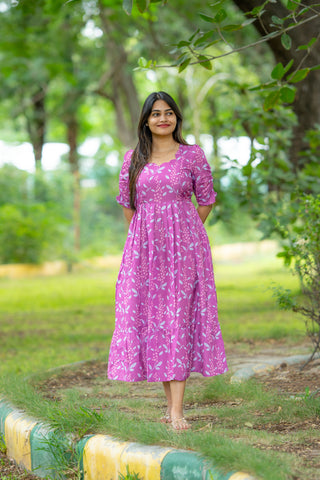 CLUSTER FLORA | MATERNITY MAXI ANKLE LENGTH