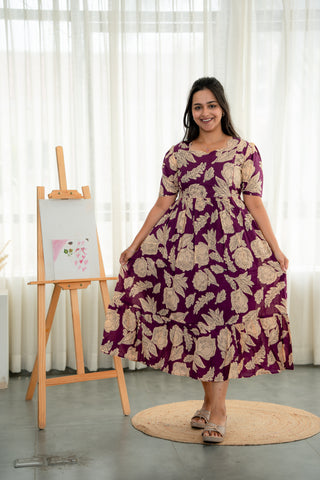 HAIL GRACE | MATERNITY COTTON MAXI ANKLE LENGTH