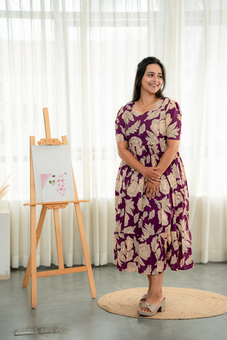 HAIL GRACE | MATERNITY COTTON MAXI ANKLE LENGTH