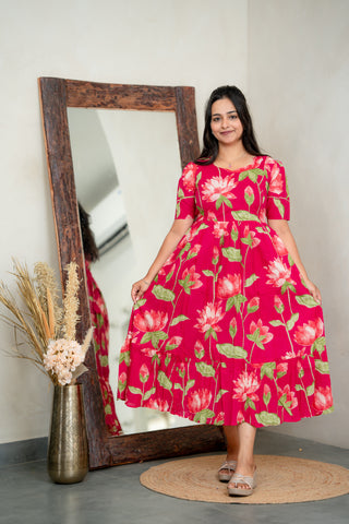 DREAMY LOTUS | MATERNITY COTTON MAXI ANKLE LENGTH