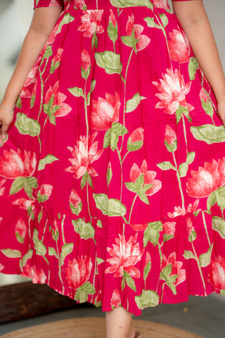 DREAMY LOTUS | MATERNITY COTTON MAXI ANKLE LENGTH