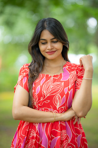 CORAL FLARE | MATERNITY MAXI ANKLE LENGTH
