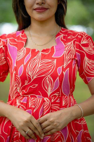 CORAL FLARE | MATERNITY MAXI ANKLE LENGTH