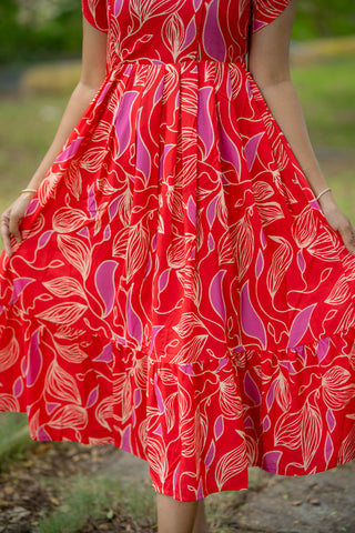 CORAL FLARE | MATERNITY MAXI ANKLE LENGTH
