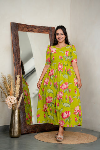 LOTUS MISCHIEF | MATERNITY COTTON MAXI FULL LENGTH