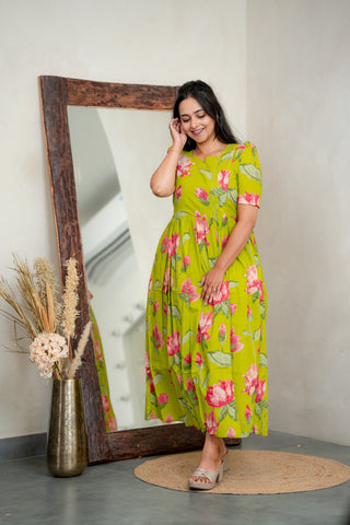 LOTUS MISCHIEF | MATERNITY COTTON MAXI FULL LENGTH