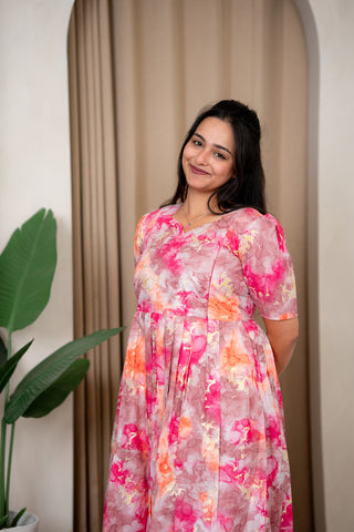 SPLASH | MATERNITY COTTON MAXI FULL LENGTH