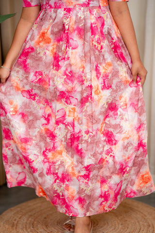 SPLASH | MATERNITY COTTON MAXI FULL LENGTH