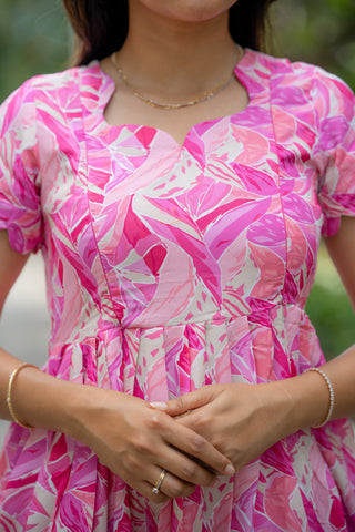 PINK FOLIAGE | MATERNITY MAXI ANKLE LENGTH