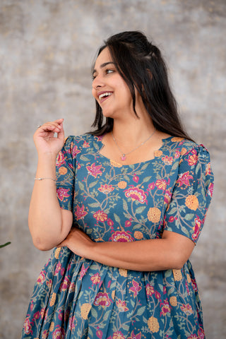 TWINING PETALS | MATERNITY COTTON MAXI ANKLE LENGTH
