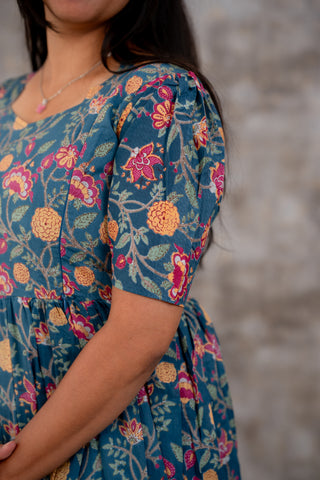 TWINING PETALS | MATERNITY COTTON MAXI ANKLE LENGTH