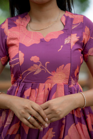 AMETHYST FLORAL | MATERNITY MAXI ANKLE LENGTH