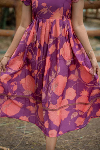 AMETHYST FLORAL | MATERNITY MAXI ANKLE LENGTH