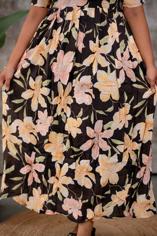 GRANDEUR GARDEN | MATERNITY COTTON MAXI FULL LENGTH