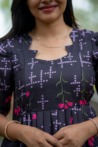 SHADOW LATTICE | MATERNITY MAXI ANKLE LENGTH