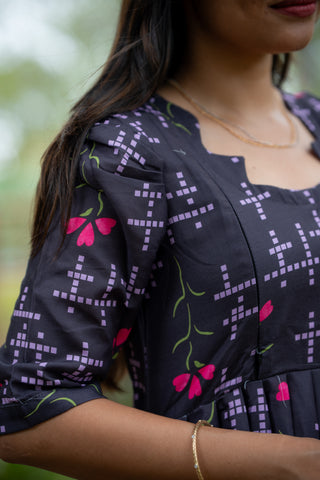SHADOW LATTICE | MATERNITY MAXI ANKLE LENGTH