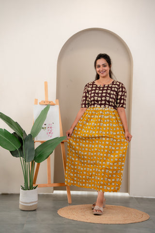 DUAL JUMBO | MATERNITY COTTON MAXI FULL LENGTH