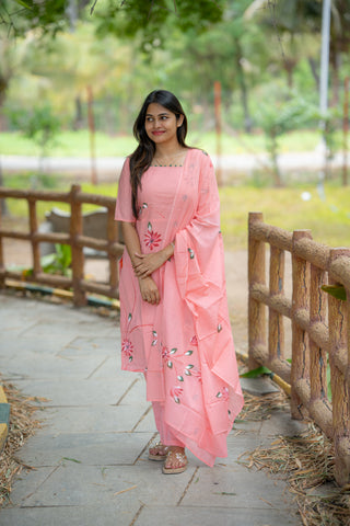 BLUSH WHISPER | MATERNITY KURTI SET