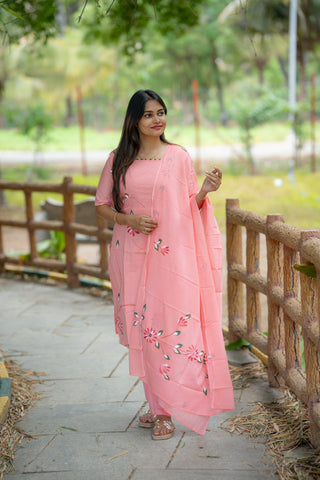 BLUSH WHISPER | MATERNITY KURTI SET