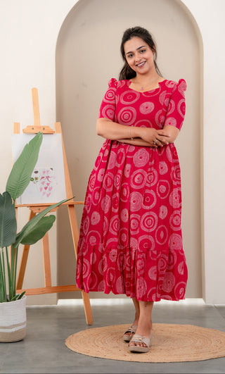 CIRCLE | MATERNITY COTTON MAXI ANKLE LENGTH