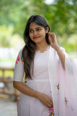 MOONLIT AURA | MATERNITY KURTI SET