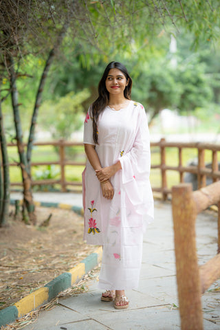 MOONLIT AURA | MATERNITY KURTI SET
