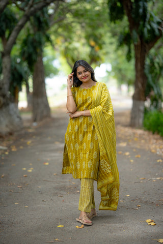 MARIGOLD RAIN | MATERNITY KURTI SET