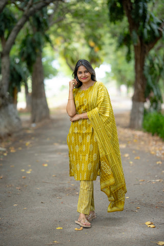 MARIGOLD RAIN | MATERNITY KURTI SET
