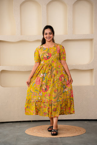 CHIC MEADOW | MATERNITY COTTON MAXI ANKLE LENGTH
