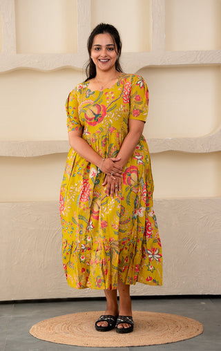 CHIC MEADOW | MATERNITY COTTON MAXI ANKLE LENGTH