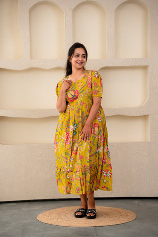 CHIC MEADOW | MATERNITY COTTON MAXI ANKLE LENGTH