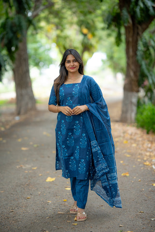 OCEAN PAISLEY | MATERNITY KURTI SET
