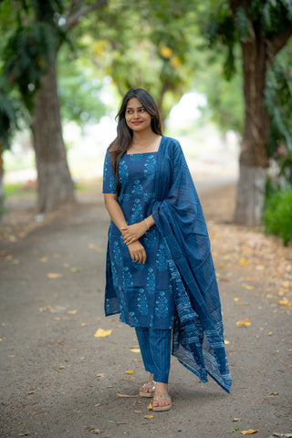 OCEAN PAISLEY | MATERNITY KURTI SET