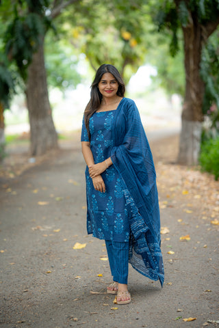 OCEAN PAISLEY | MATERNITY KURTI SET