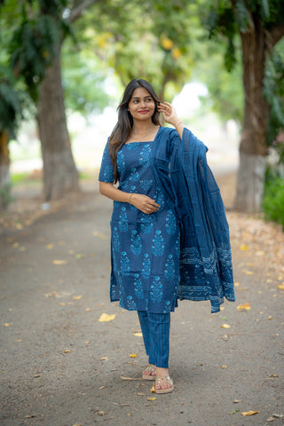 OCEAN PAISLEY | MATERNITY KURTI SET