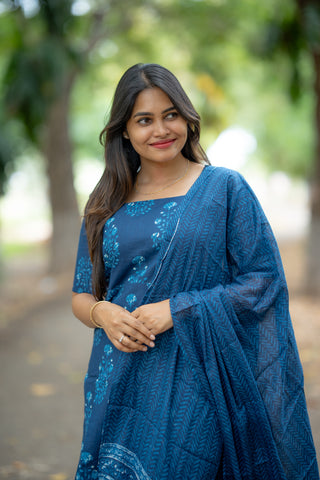 OCEAN PAISLEY | MATERNITY KURTI SET
