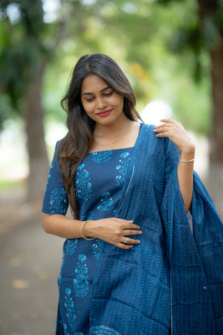 OCEAN PAISLEY | MATERNITY KURTI SET