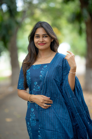 OCEAN PAISLEY | MATERNITY KURTI SET