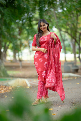 CRIMSON RADIANCE | MATERNITY KURTI SET