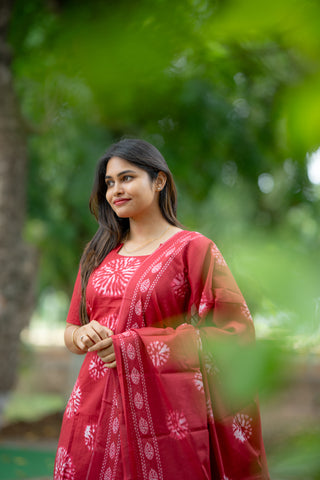 CRIMSON RADIANCE | MATERNITY KURTI SET