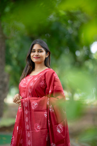 CRIMSON RADIANCE | MATERNITY KURTI SET