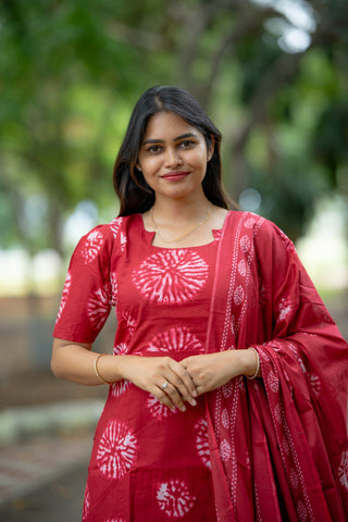 CRIMSON RADIANCE | MATERNITY KURTI SET